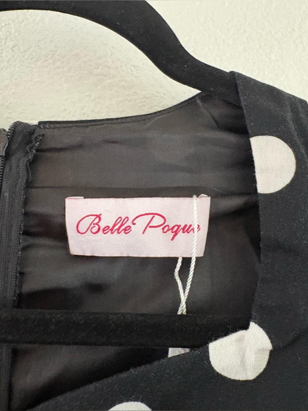 Belle Poque polka dot dress features a distinctive ruffled mermaid hem  size 2 - Picture 5 of 7